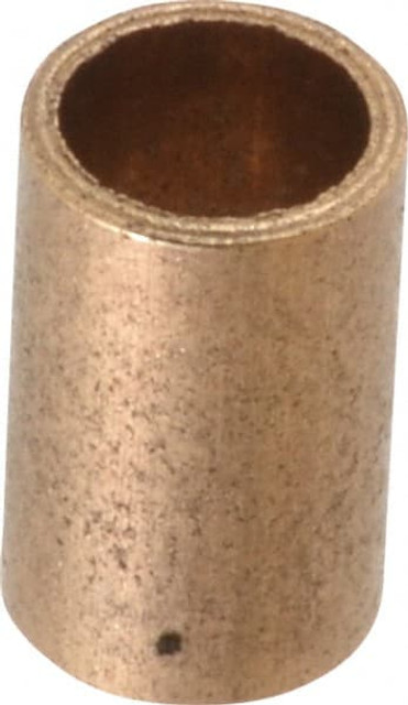 Boston Gear 13573 Sleeve Bearing: 1/4" ID, 5/16" OD, 1/2" OAL, Oil Impregnated Bronze