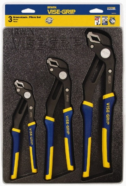 Irwin 2078710 Plier Set: 3 Pc, Groove Joint Pliers