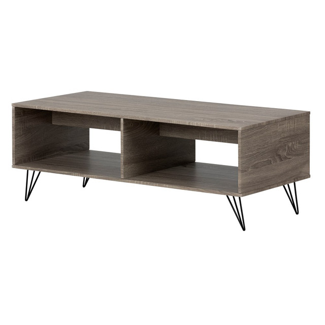 SOUTH SHORE IND LTD 12117 South Shore Evane Coffee Table, 15-3/4inH x 43-5/16inW x 19-3/4inD, Oak Camel