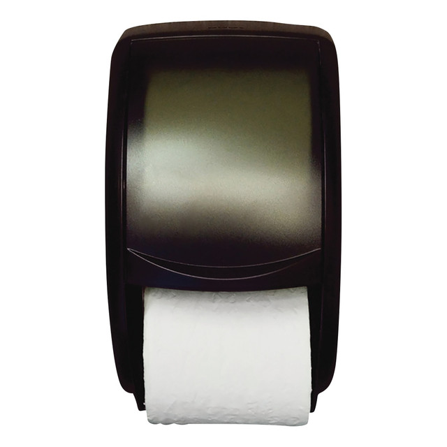 ESSITY PROFESSIONAL HYGIENE NORTH AMERICA LLC 55TR Tork Twin Standard Roll Bath Tissue Dispenser, 12-3/4in, 2 Roll Capacity ESSITY PROFESSIONAL HYGIENE NORTH AMERICA LLC 55TR Tork Twin Standard Roll Bath Tissue Dispenser, 12-3/4in, 2 Roll Capacity