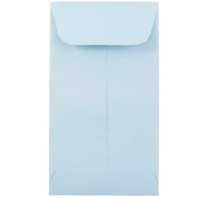 JAM PAPER AND ENVELOPE JAM Paper 356730563I  Coin Envelopes, #6, Gummed Seal, Baby Blue, Pack Of 50 Envelopes