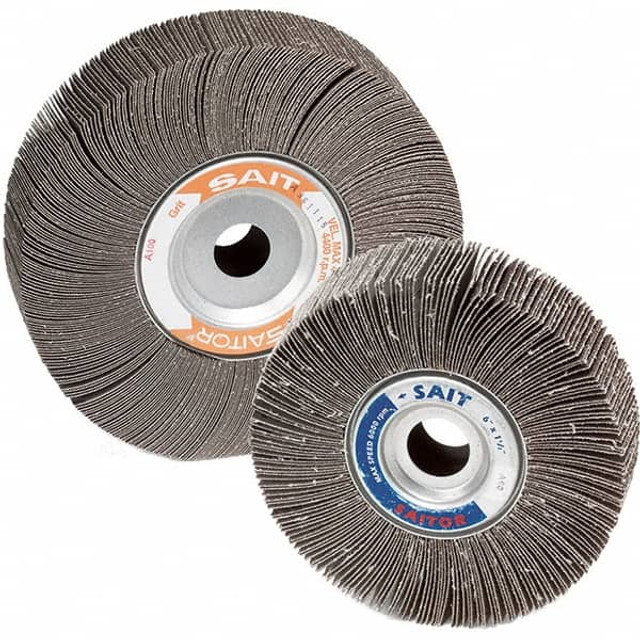 Sait 72020 6 x 1-1/2" 60 Grit Aluminum Oxide Unmounted Flap Wheel