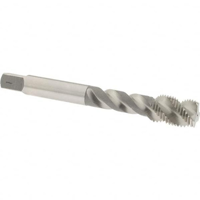 OSG 8015900 3/8-24 UNF, 3 Flute, 50° Helix, Bottoming Chamfer, Bright Finish, High Speed Steel Spiral Flute STI Tap