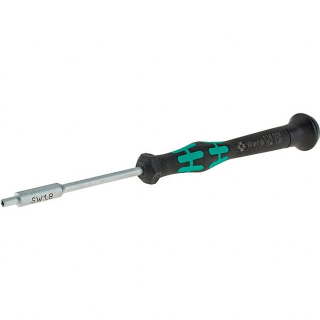 Wera 05118109001 Precision Nut Driver: Solid Shaft, Cushion Grip Handle, 6-1/4" OAL