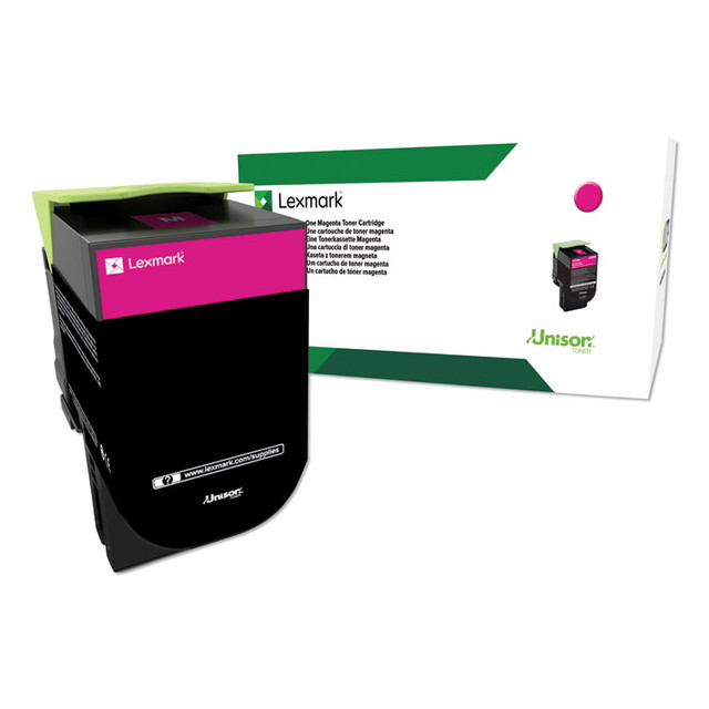 LEXMARK INT'L, INC. 80C1HM0 80C1HM0 Return Program High-Yield Toner, 3,000 Page-Yield, Magenta
