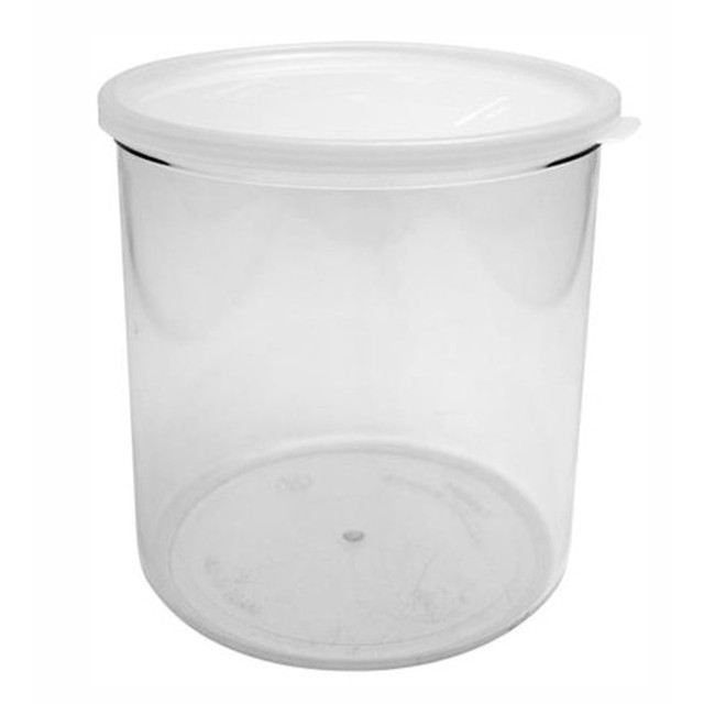 CAMBRO MFG. CO. CCP12152 Cambro Plastic Crock With Lid, 1.2 Qt., Clear