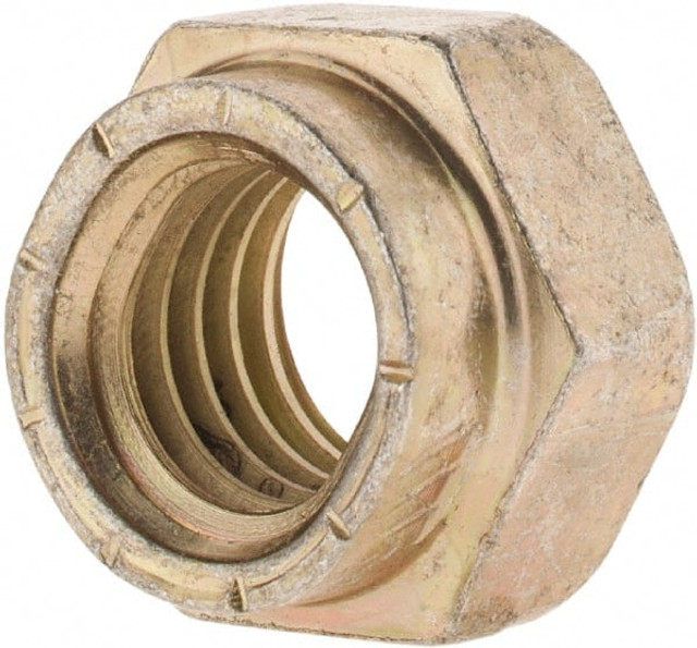 Value Collection 446012PS Hex Lock Nut: Distorted Thread, 9/16-12, Grade L9 Steel, Cadmium Dichromate Finish