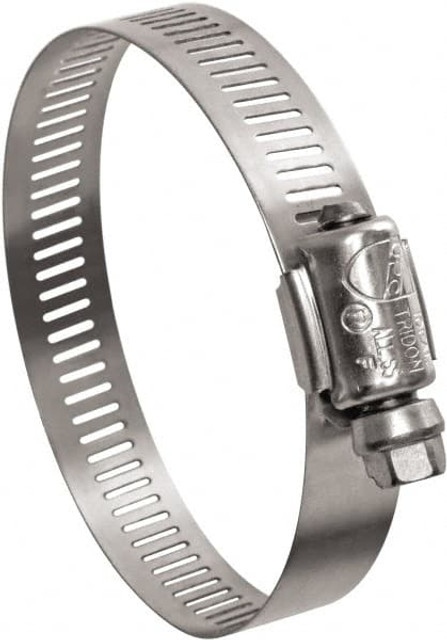 IDEAL TRIDON 6728550 Worm Gear Clamp: SAE 28, 1-1/4 to 2-1/4" Dia, Stainless Steel Band