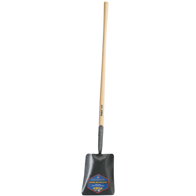 THE AMES COMPANIES, INC. 027-1201100 Square Point Shovel, 12 X 9.75 Blade, 47 in White Ash Straight Handle
