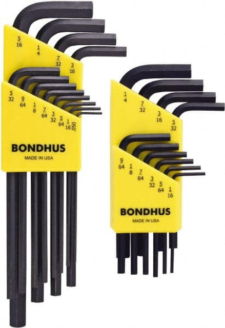 Bondhus 22196 22 Piece L-Key Hex Key Set