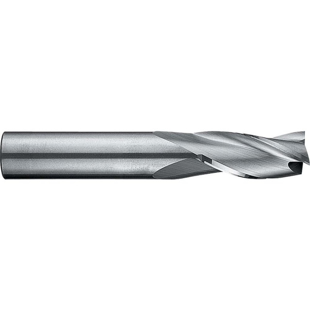 RobbJack C1-301-07 Square End Mill: 7/32'' Dia, 5/8'' LOC, 1/4'' Shank Dia, 2-1/2'' OAL, 3 Flutes, Solid Carbide