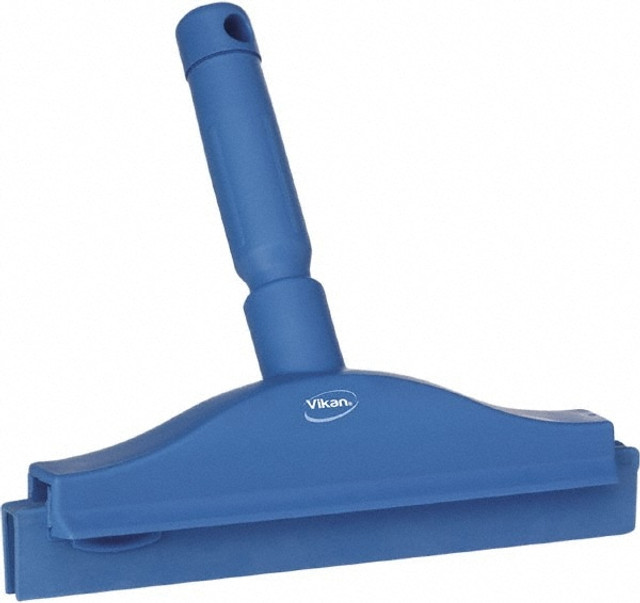 Vikan 77113 Squeegee: 10" Blade Width, Rubber Blade, Threaded Handle Connection