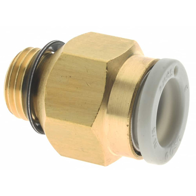 SMC PNEUMATICS KQ2H08-U01A Push-to-Connect Tube Fitting: Connector, 1/8" Thread