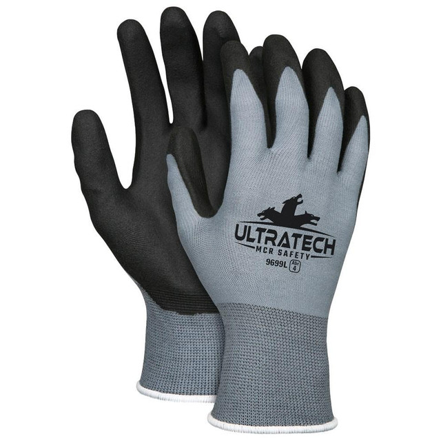 MCR Safety 9699M General Purpose Work Gloves: Medium, Polyvinylchloride Coated, Nylon