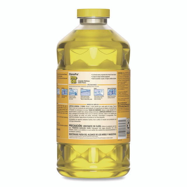 CLOROX SALES CO. Pine-Sol® 60607CT CloroxPro Multi-Surface Cleaner Concentrated, Lemon Fresh Scent, 80 oz Bottle, 3/Carton