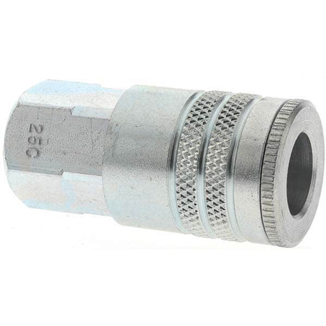 Parker 25C-787 Pneumatic Hose Coupling: 1/4-18" Thread, 3/8" Body Dia, Industrial Interchange