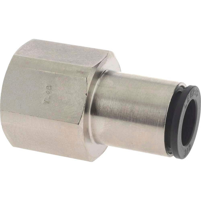 Legris 3014 60 18 Push-To-Connect Tube Fitting: Connector, Straight, 3/8" Thread, 3/8" OD
