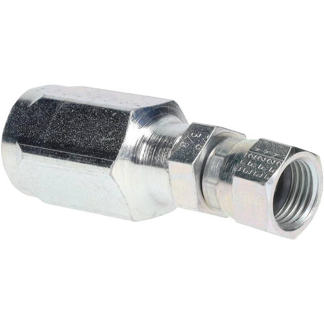 Parker 20630-6-6 Hydraulic Hose Female Swivel Fitting: 0.375" ID, 6 mm, 9/16-18