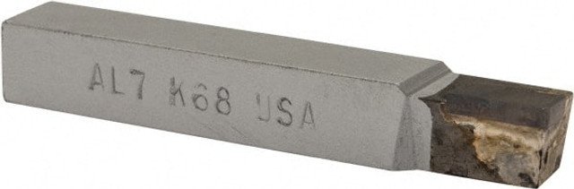 MSC 47013 Single-Point Tool Bit: AL, Square Shoulder Turning, 7/16 x 7/16" Shank