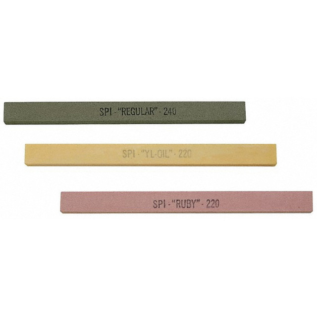 MSC 81-353-5 SPI Square Polishing Stone: Aluminum Oxide, 4" OAL