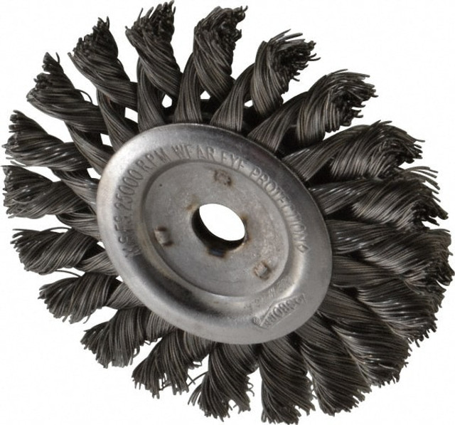 Osborn 0002673600 Wheel Brush: 3" Wheel Dia, Knotted