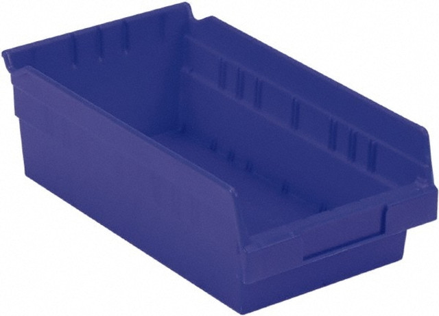 LEWISBins+ SB126-4SE Blu Plastic Hopper Shelf Bin: Blue