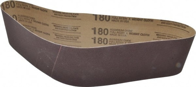 Tru-Maxx 7279 Abrasive Belt: 4" Wide, 36" Long, 180 Grit, Aluminum Oxide