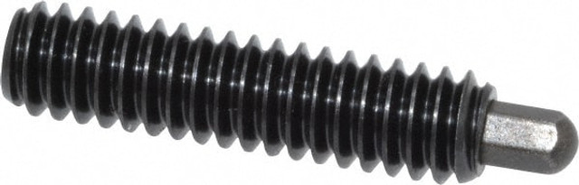 Vlier H55 Threaded Spring Plunger: 1/4-20, 1" Thread Length, 3/16" Projection