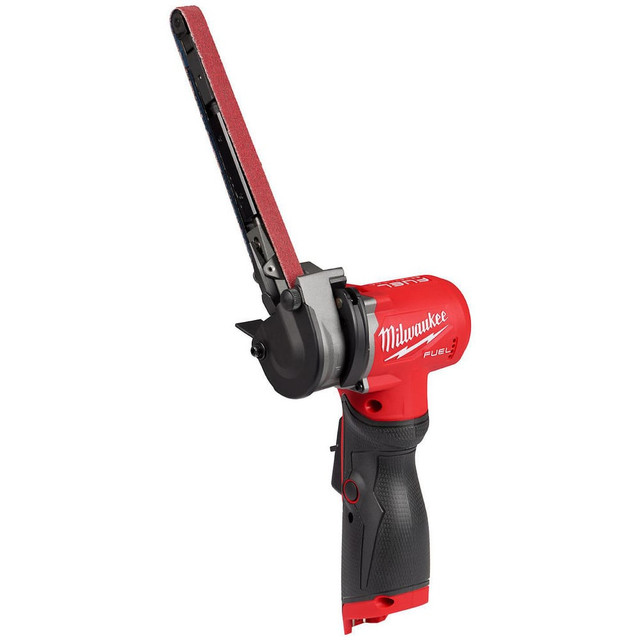 Milwaukee Tool 2482-20 Belt & Straight Line Sanders; Batteries Included: No ; Belt Length: 18in ; Belt Width: 0.5in ; Exhaust Location: Bottom ; Battery Chemistry: Lithium-ion ; Battery Series: M12