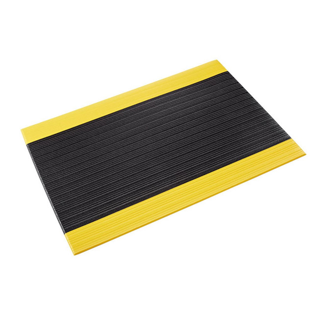 Crown Matting SE 3823YB Anti-Fatigue Mat: 3' Length, 2' Wide, 3/8" Thick, Polyvinylchloride