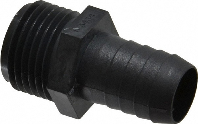 Green Leaf D 3434 P Garden Hose Adapter: Male Hose to Barb, 3/4" MGHT, Polypropylene