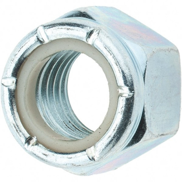 Value Collection 34278 Hex Lock Nut: Insert, Nylon Insert, 3/4-10, Grade 2 Steel, Zinc-Plated