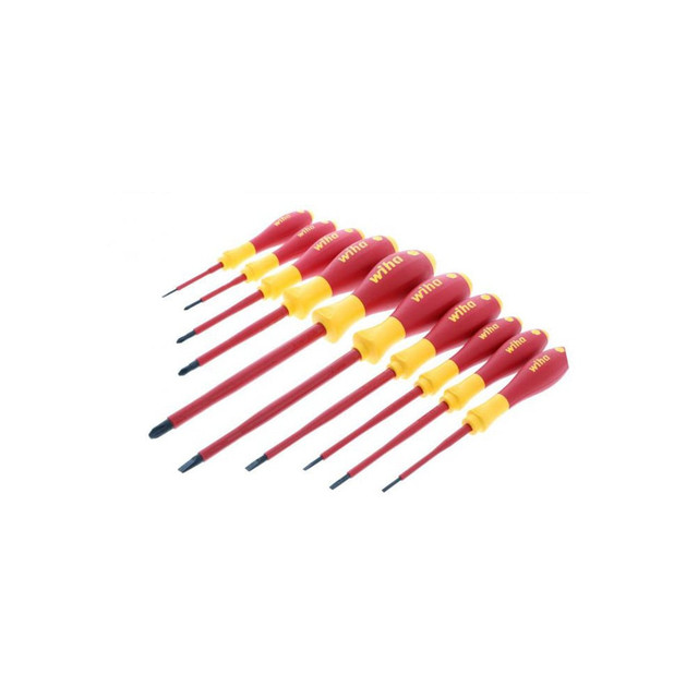 Wiha 32093 Screwdriver Set: 10 Pc, Phillips & Slotted