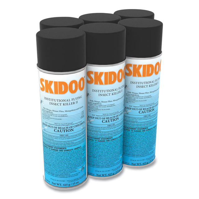 DIVERSEY 5814919 Skidoo Institutional Flying Insect Killer, 15 oz Aerosol Spray, 6/Carton