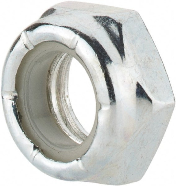 Value Collection R50000022 Hex Lock Nut: Insert, Nylon Insert, 3/8-16, Grade 2 Steel, Zinc-Plated