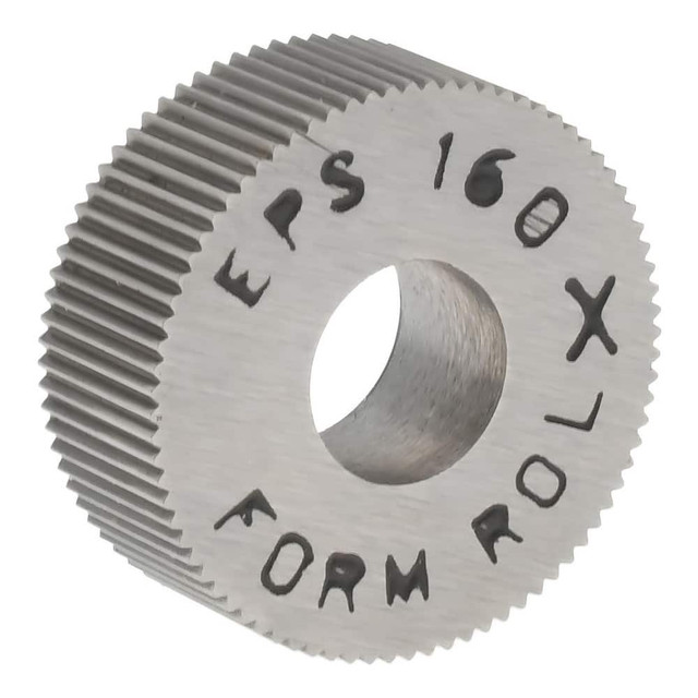 MSC EPSX160 Standard Knurl Wheel: 1/2" Dia, 80 ° Tooth Angle, Straight, Cobalt