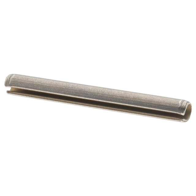 Value Collection R63090686 Slotted Spring Pin: 0.125" Dia, 1-1/8" Long, 420 Stainless Steel