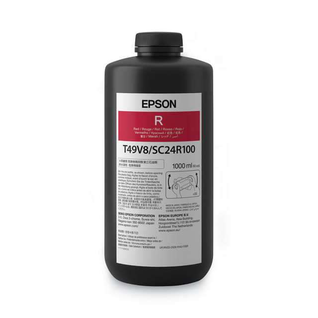 EPSON AMERICA, INC. T49V810 T49V810 (T49V) UltraChrome UV Ink, 1,000 mL, Red