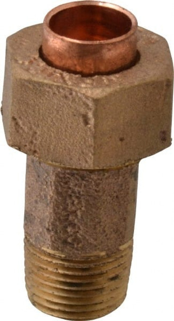 NIBCO B260050 Cast Copper Pipe Union: 3/8" Fitting, C x M, Pressure Fitting