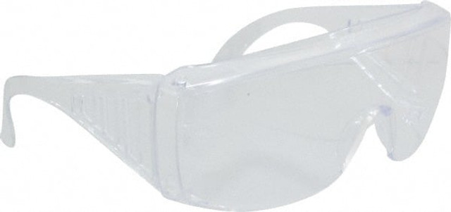 MCR Safety 9800 Safety Glass: Uncoated, Polycarbonate, Clear Lenses, Full-Framed