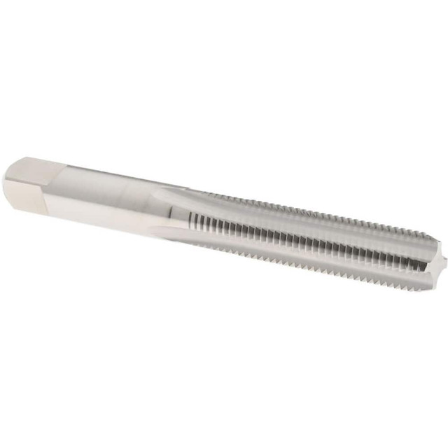 Hertel K020234AS Straight Flute Tap: M8x1.00 Metric Fine, 4 Flutes, Bottoming, High Speed Steel, Bright/Uncoated