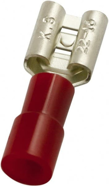 Value Collection FDNI1-250 Wire Disconnect: Female, Red, Polycarbonate, 22-16 AWG, 1/4" Tab Width