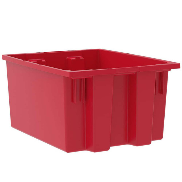 Akro-Mils 35190 RED Polyethylene Storage Tote: 65 lb Capacity