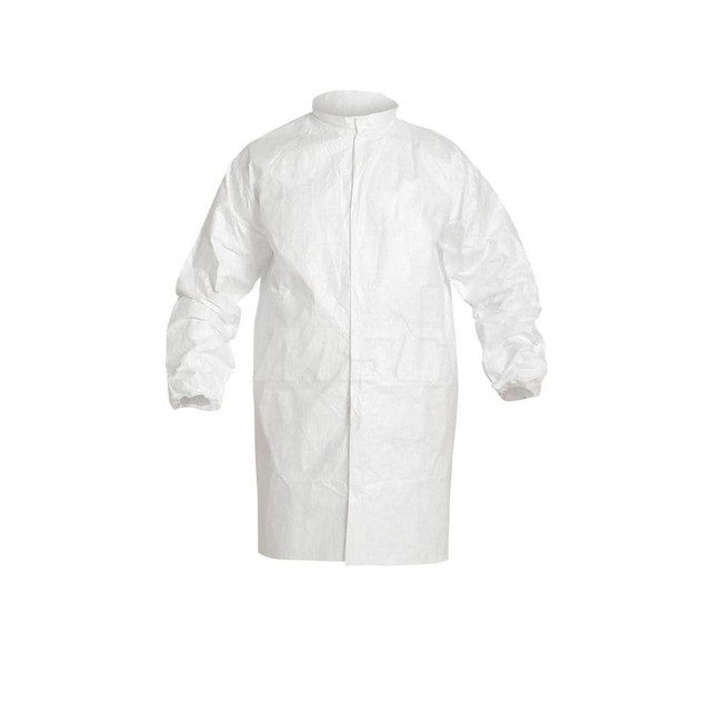 Dupont IC263SWH4X00300 Lab Coat: Size 4X-Large, Tyvek