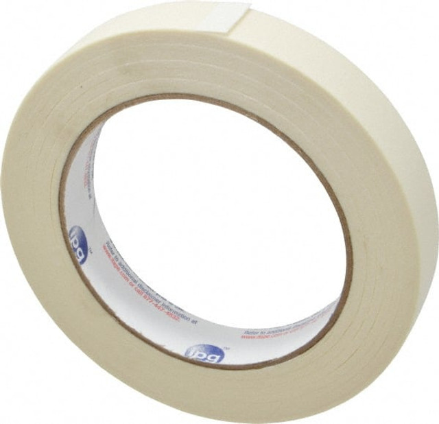 Intertape PG500.15 Masking Tape: 18 mm Wide, 60 yd Long, 5 mil Thick, White