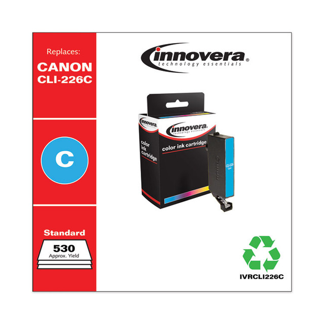 INNOVERA CLI226C Remanufactured Cyan Ink, Replacement for CLI-226 (4547B001AA), 530 Page-Yield