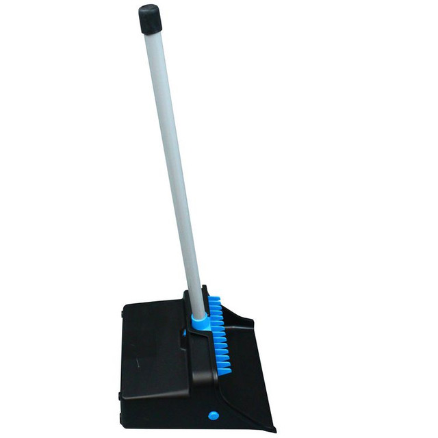 IMPACT PRODUCTS, LLC T001301 LobbyMaster Plastic Dust Pan, 11.72" Wide, 31" PVC Handle, Blue/Black