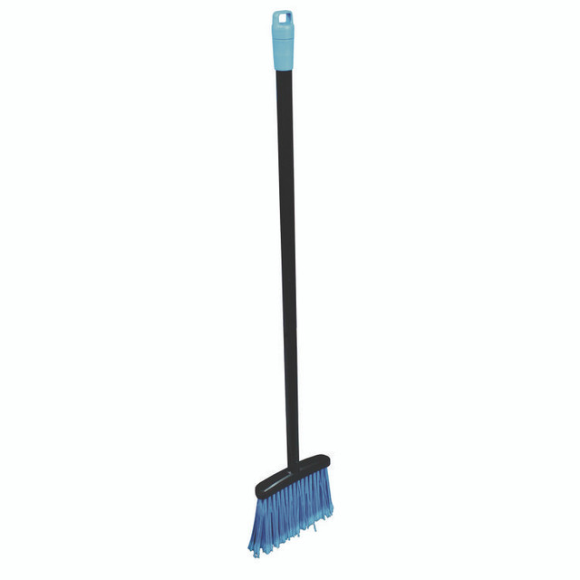 IMPACT PRODUCTS, LLC T001501 Lobby Dust Pan Broom, 36.86", Black/Blue, 12/Carton