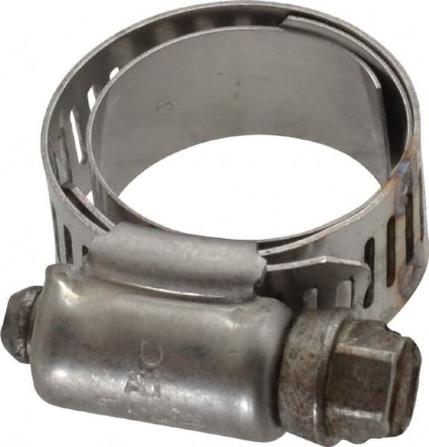 IDEAL TRIDON M615010706 Worm Gear Clamp: SAE 10, 11/16 to 1-1/16" Dia, Stainless Steel Band