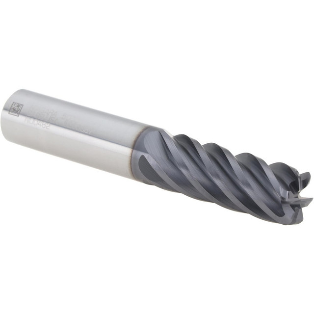 Niagara Cutter 03007648 Corner Radius End Mill: 1/2" Dia, 1-1/4" LOC, 0.0600" Radius, 6 Flute, Solid Carbide